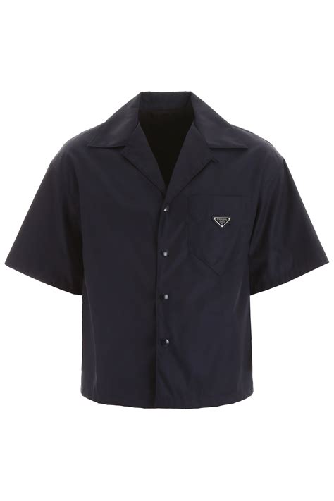 prada nylon bowling shirt|prada 3xl shirt.